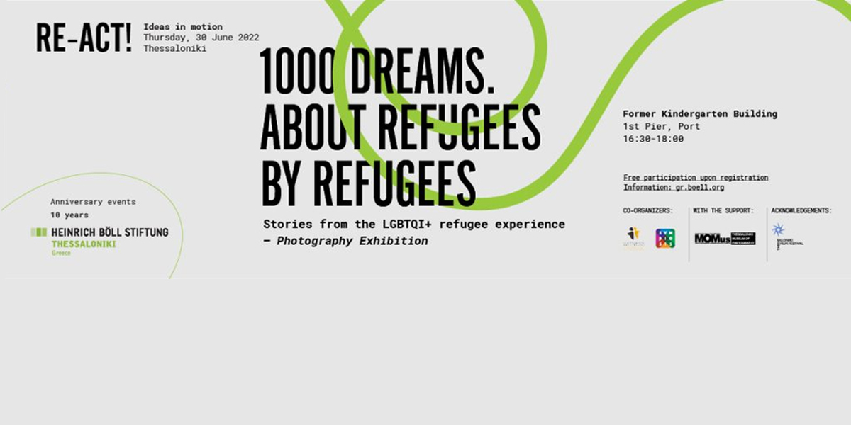 Featured-news-Photography Exhibition 1000 Dreams – About refugees, by refugees – Stories from the LGBTQI+ refugee experience-1